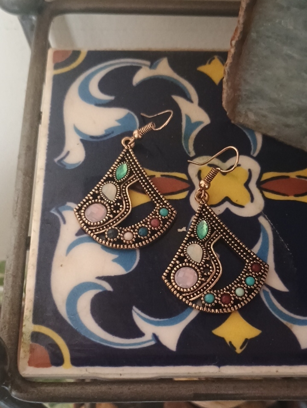 Geometric Dangle Earrings